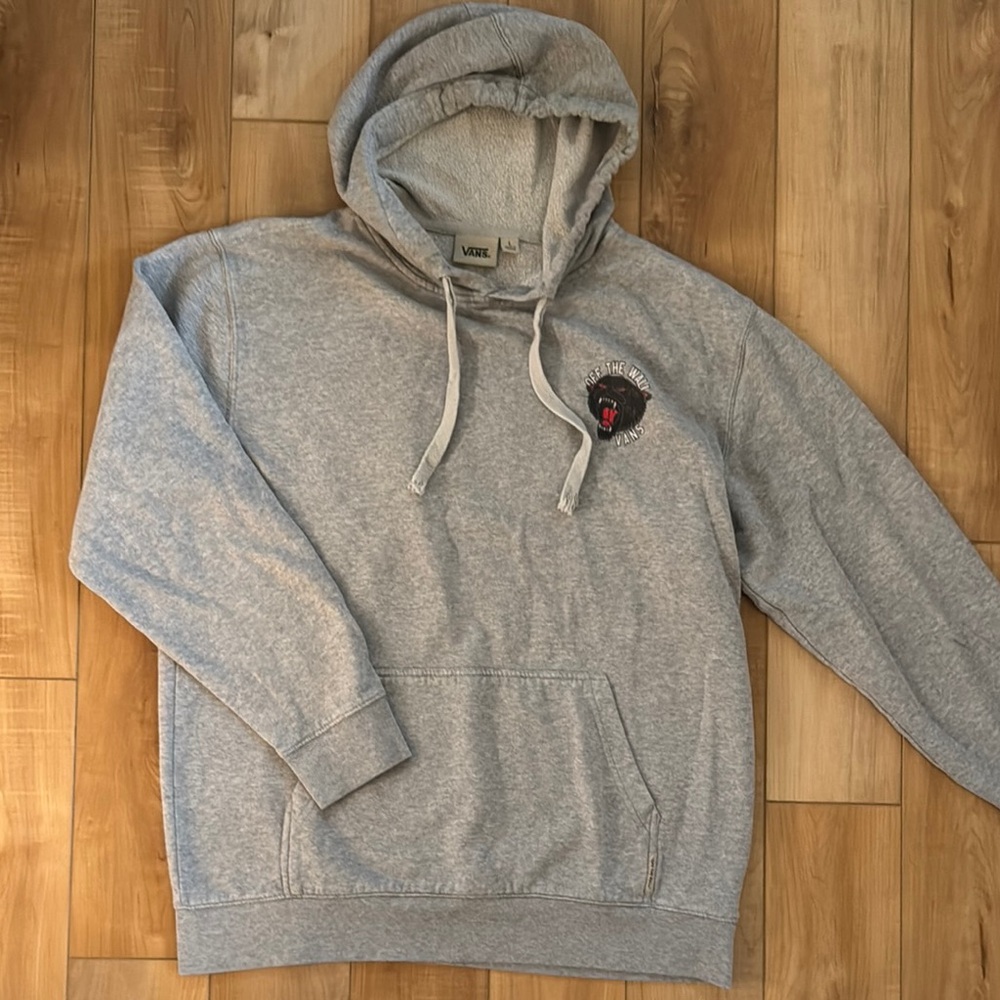 Vans Off The Wall Gray Hoodie size L